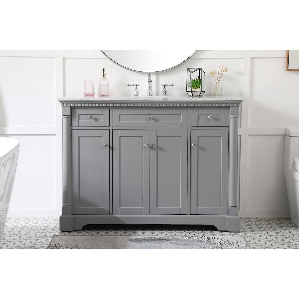 48 inch Single bathroom vanity in  Grey