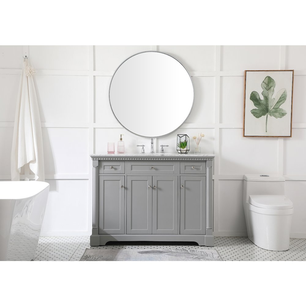 48 inch Single bathroom vanity in  Grey