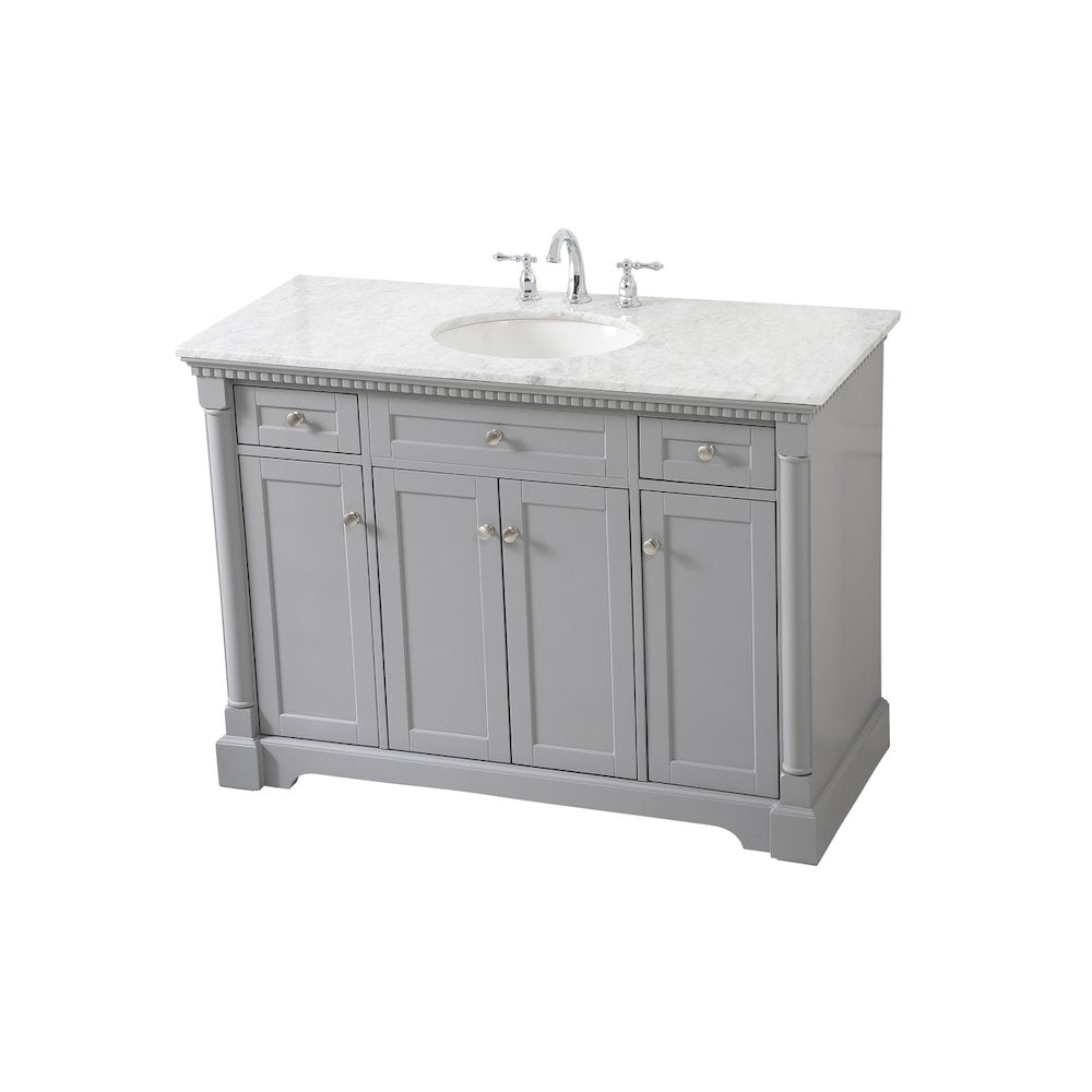 48 inch Single bathroom vanity in  Grey