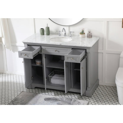 48 inch Single bathroom vanity in  Grey