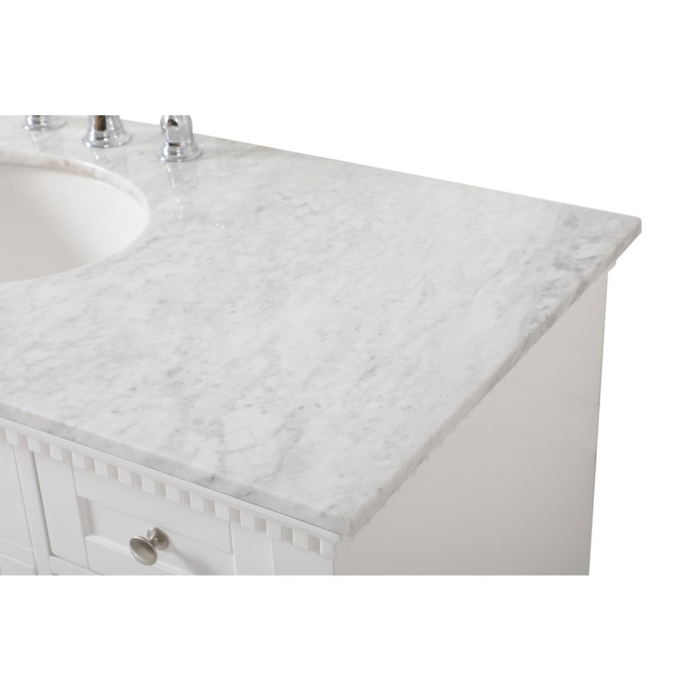 48 inch Single bathroom vanity in  White