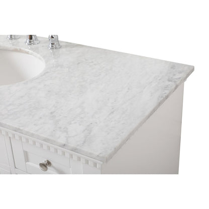48 inch Single bathroom vanity in  White