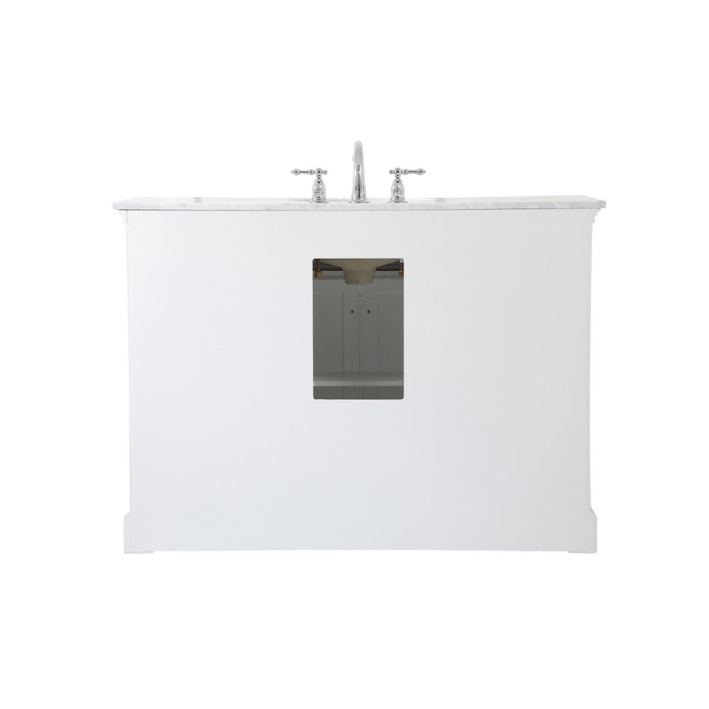 48 inch Single bathroom vanity in  White
