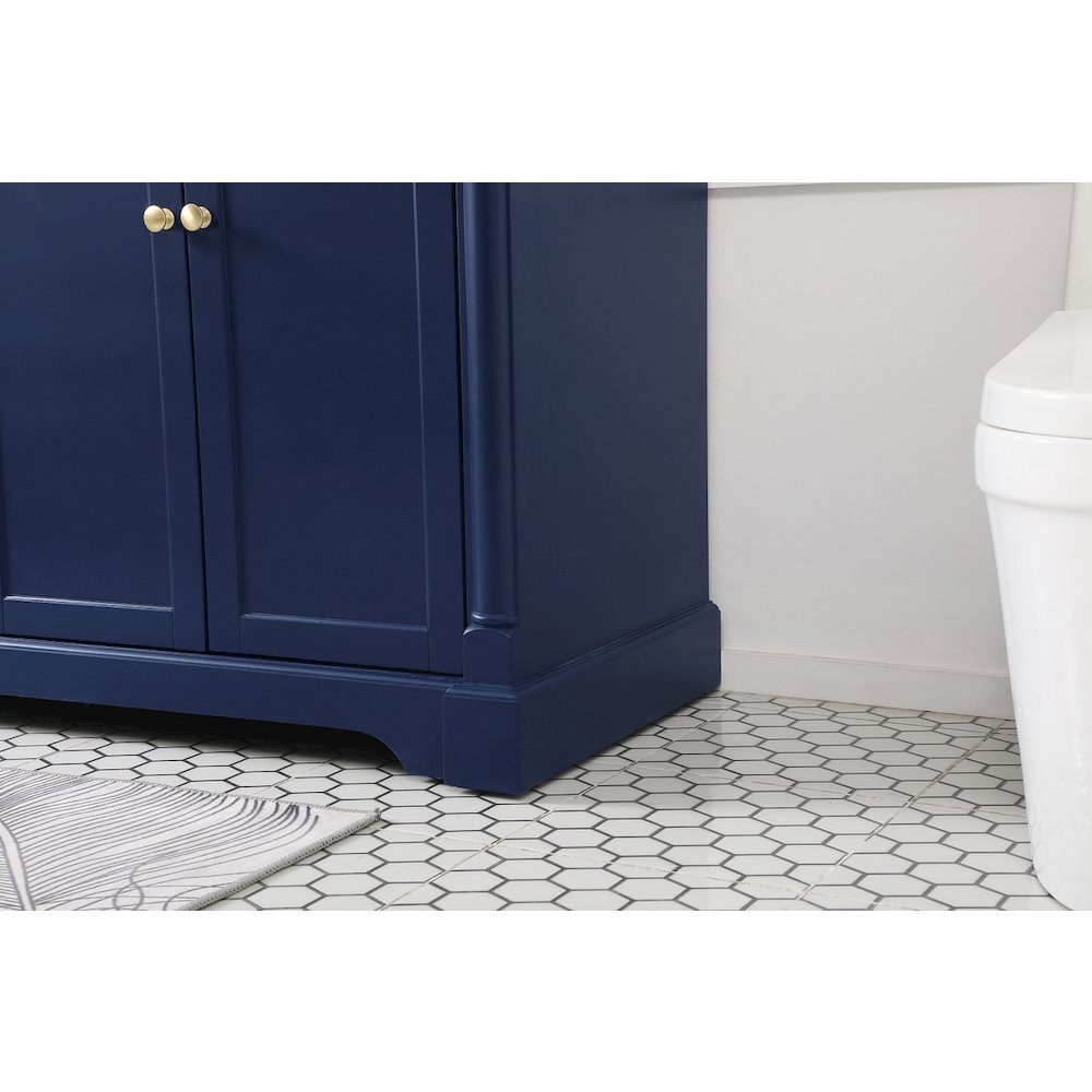 72 inch double bathroom vanity in Blue