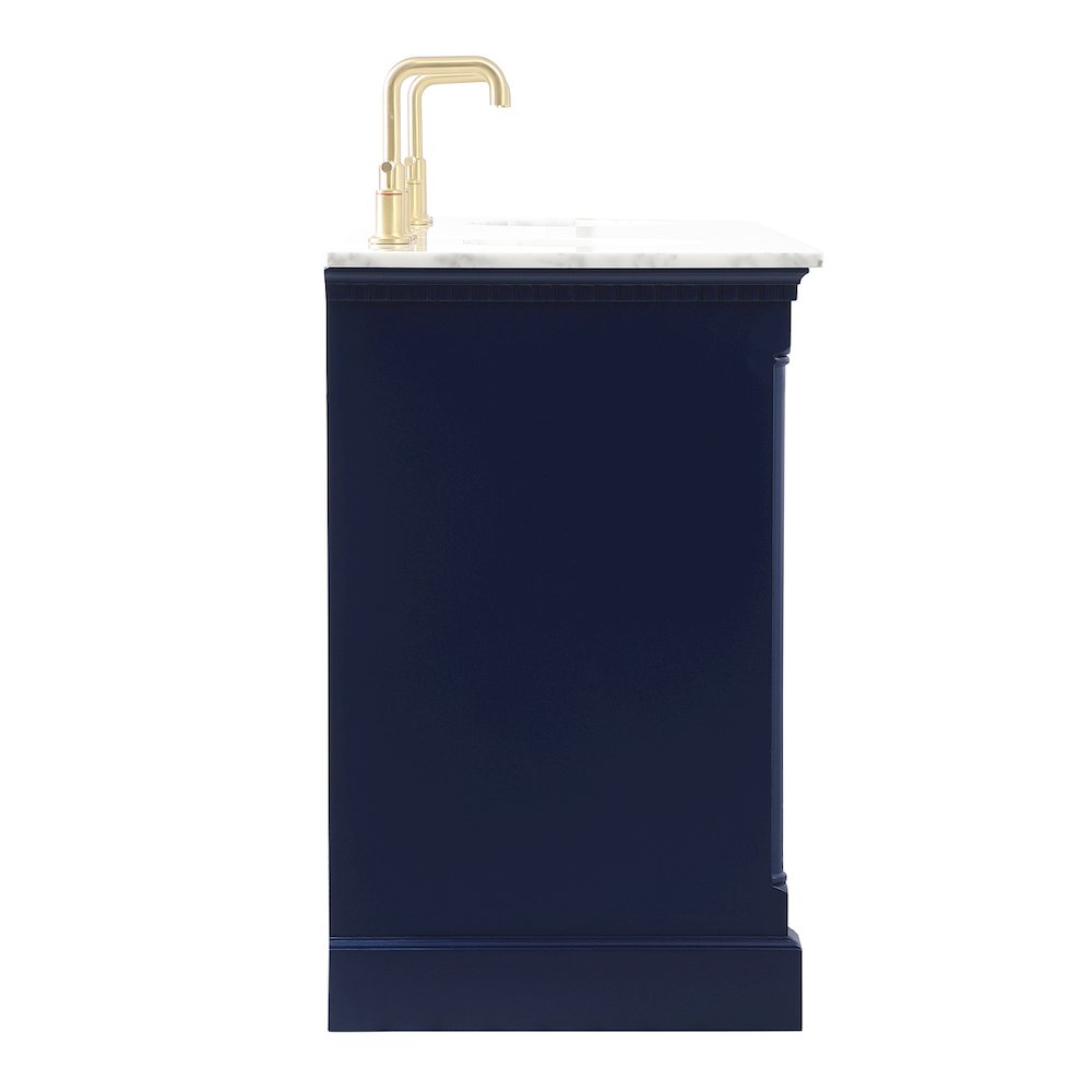 72 inch double bathroom vanity in Blue