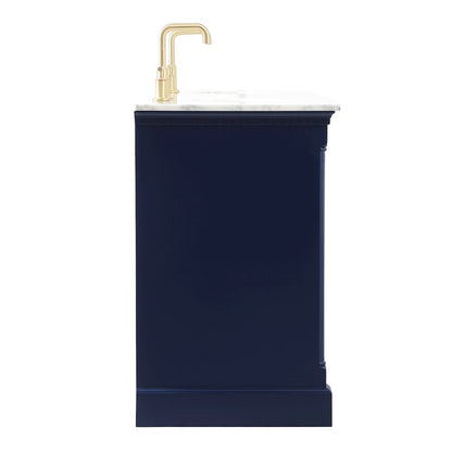 72 inch double bathroom vanity in Blue