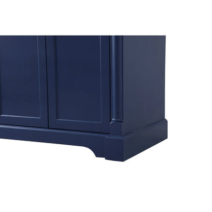 72 inch double bathroom vanity in Blue