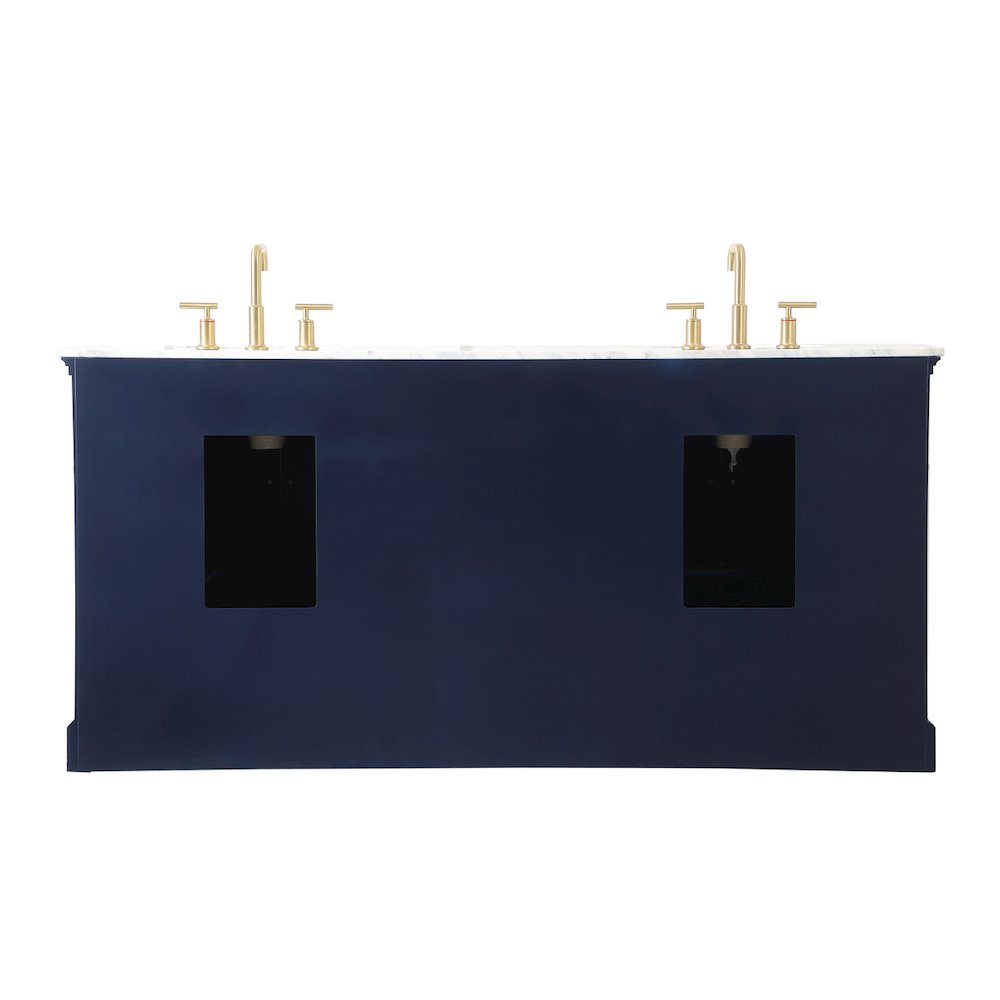 72 inch double bathroom vanity in Blue