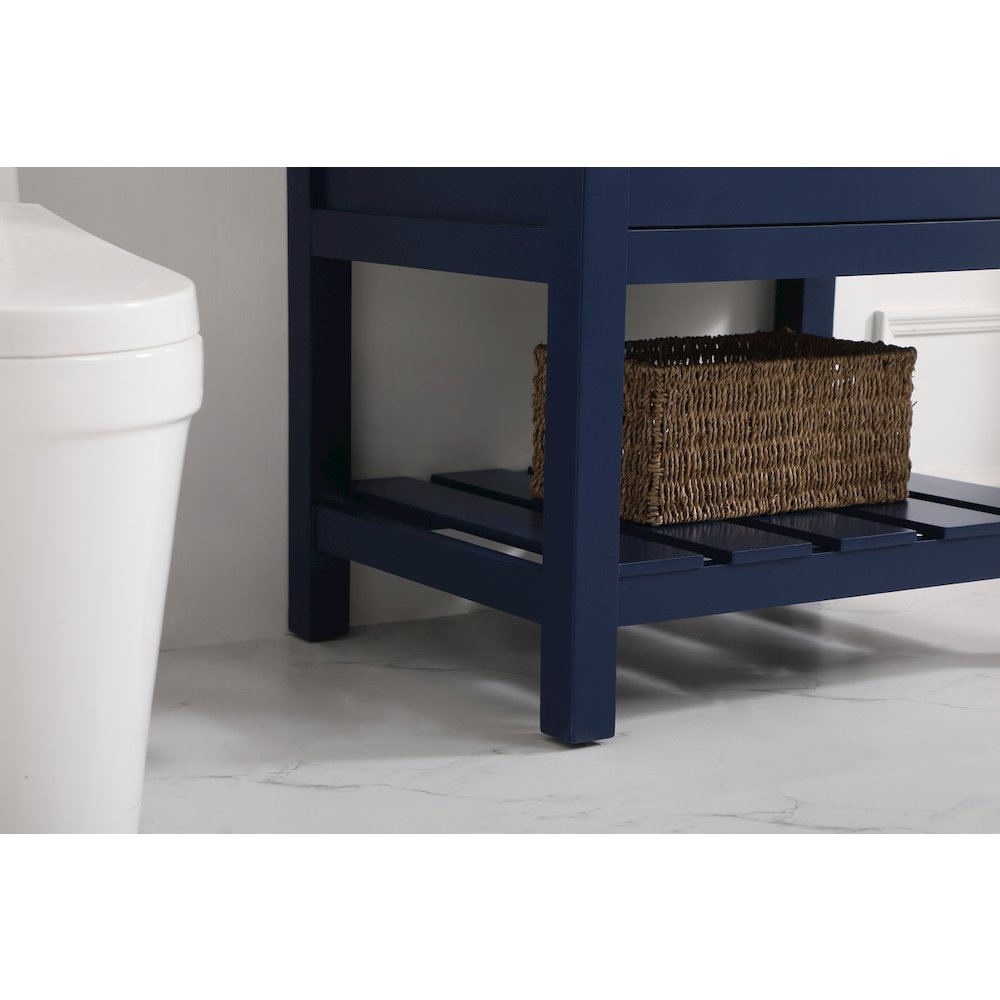 30 inch Single bathroom vanity in blue