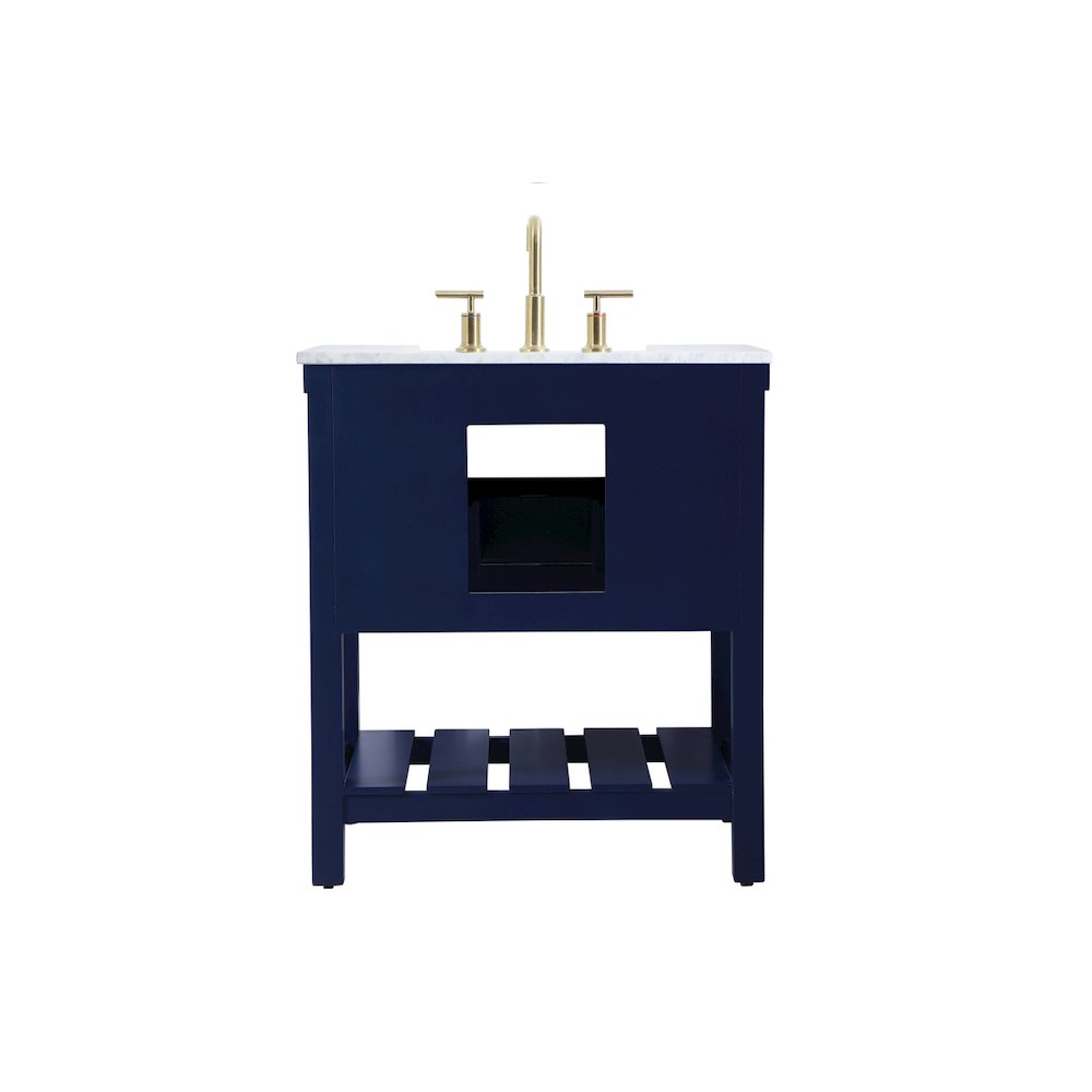 30 inch Single bathroom vanity in blue
