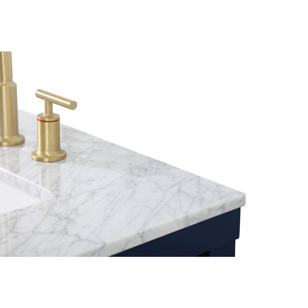 30 inch Single bathroom vanity in blue