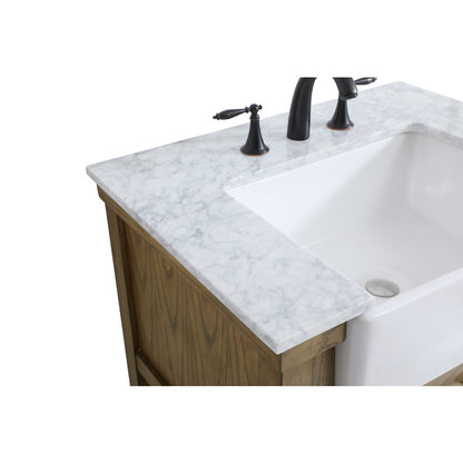 30 inch Single bathroom vanity in driftwood