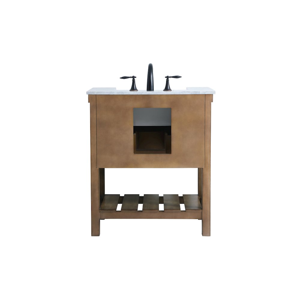 30 inch Single bathroom vanity in driftwood