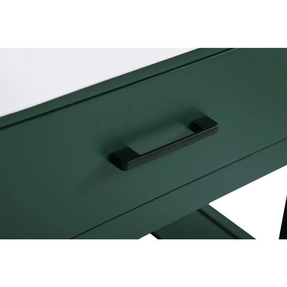 30 inch Single bathroom vanity in green