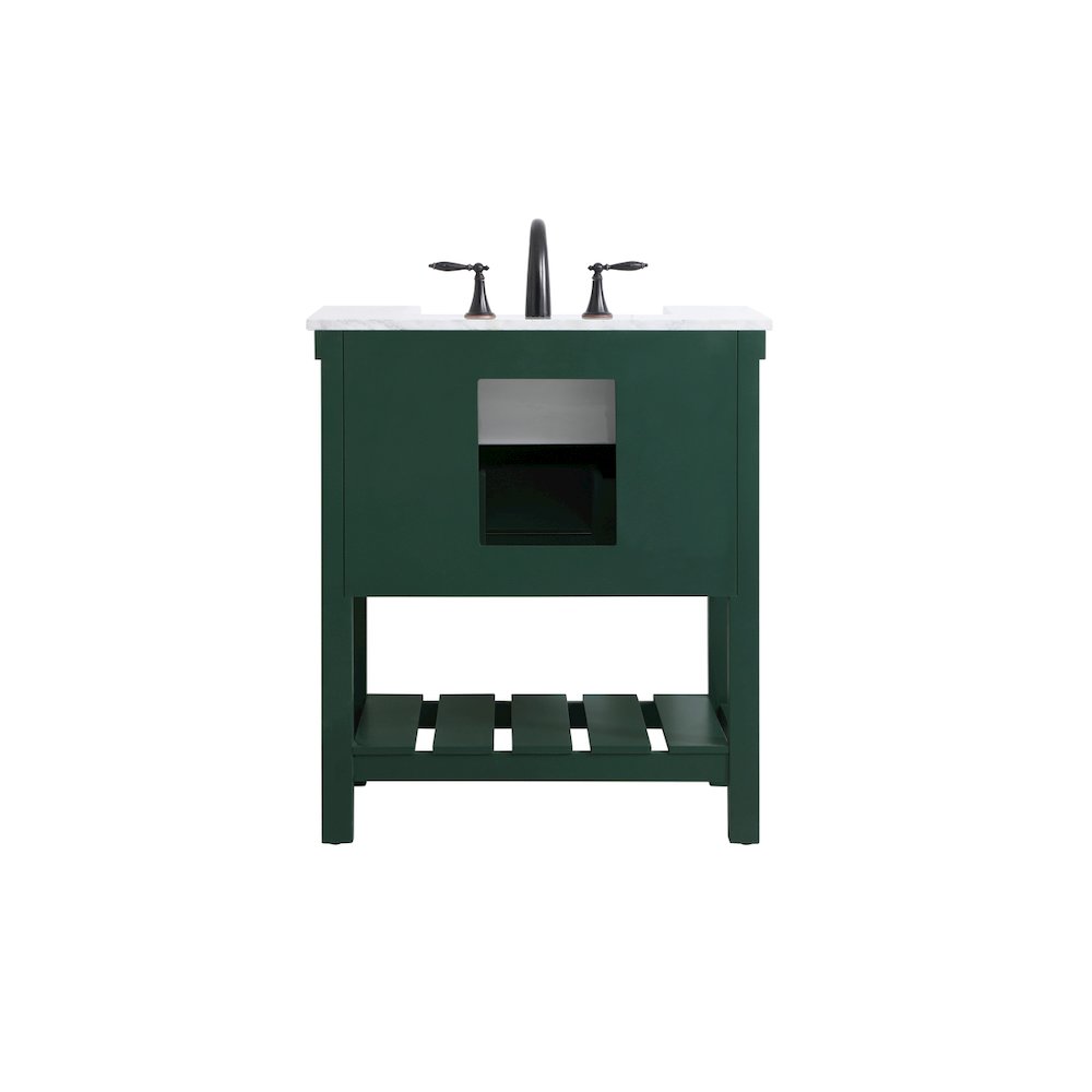 30 inch Single bathroom vanity in green