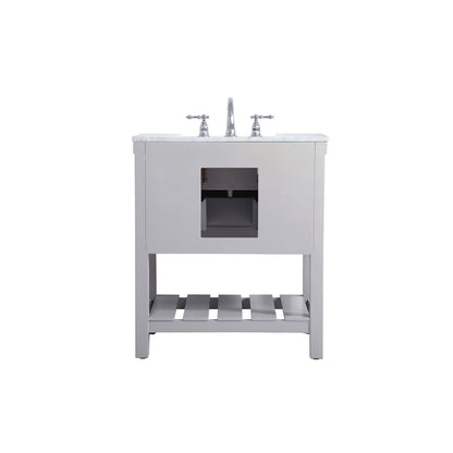 30 inch Single bathroom vanity in grey