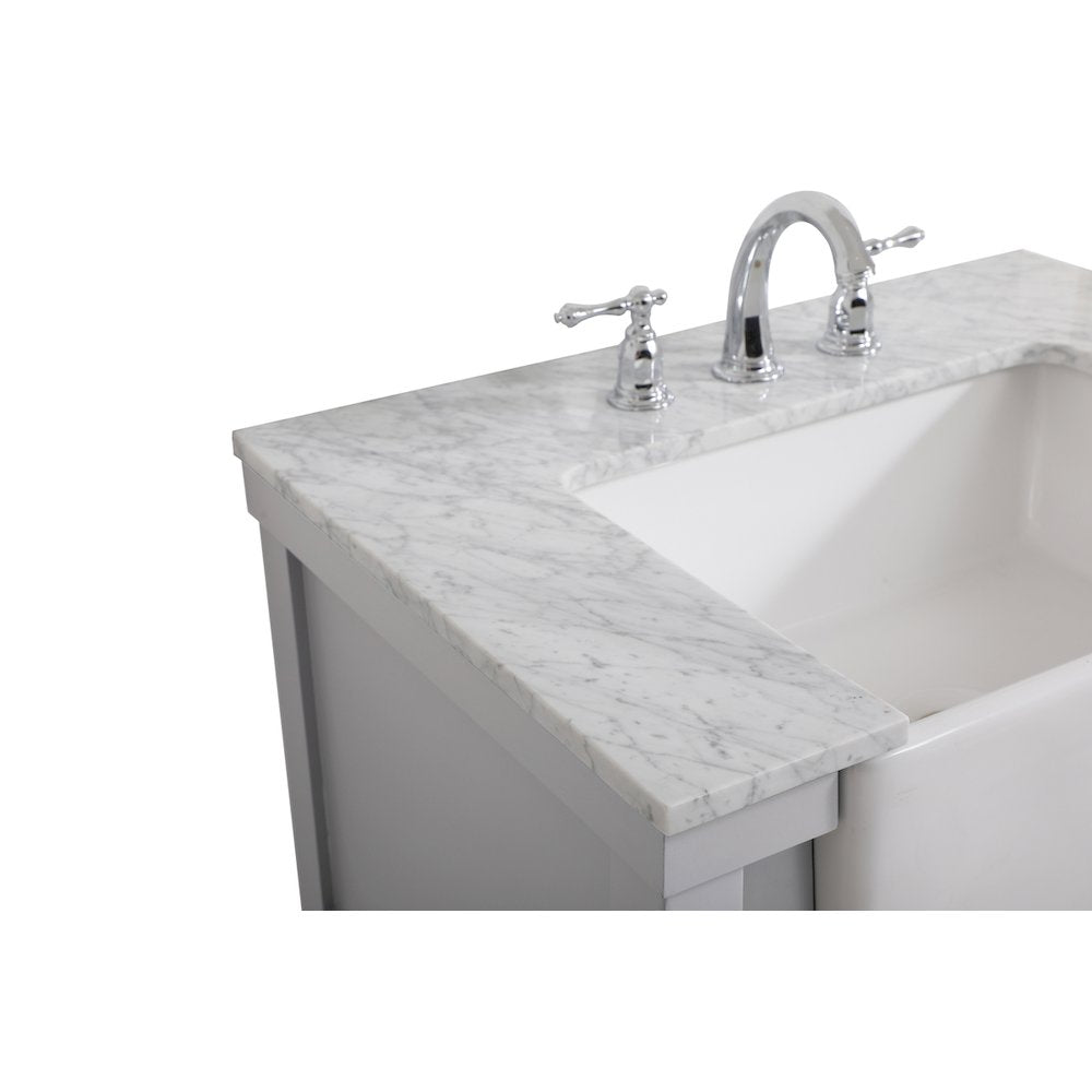 30 inch Single bathroom vanity in grey