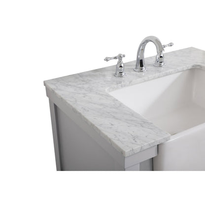 30 inch Single bathroom vanity in grey