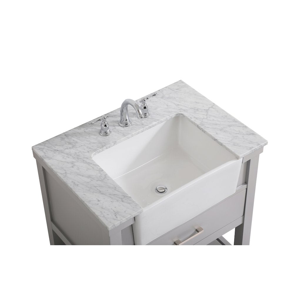 30 inch Single bathroom vanity in grey