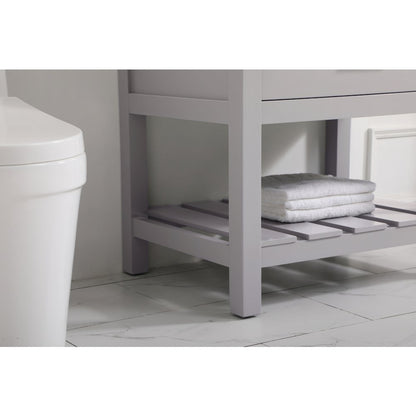 30 inch Single bathroom vanity in grey
