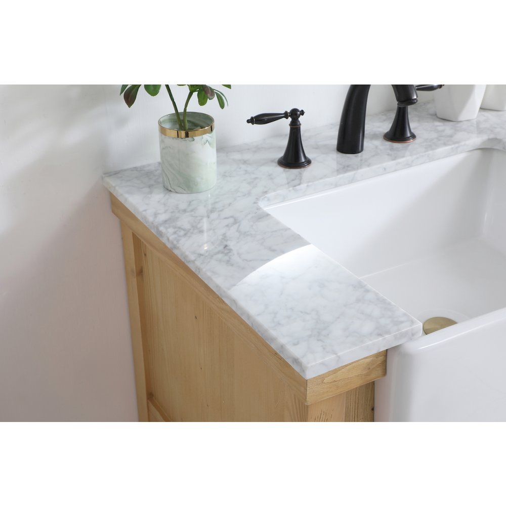 30 inch Single bathroom vanity in natural wood