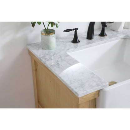 30 inch Single bathroom vanity in natural wood