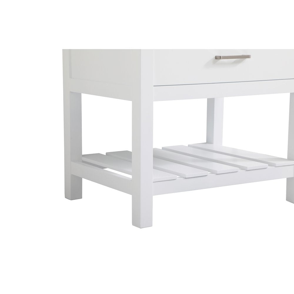 30 inch Single bathroom vanity in white