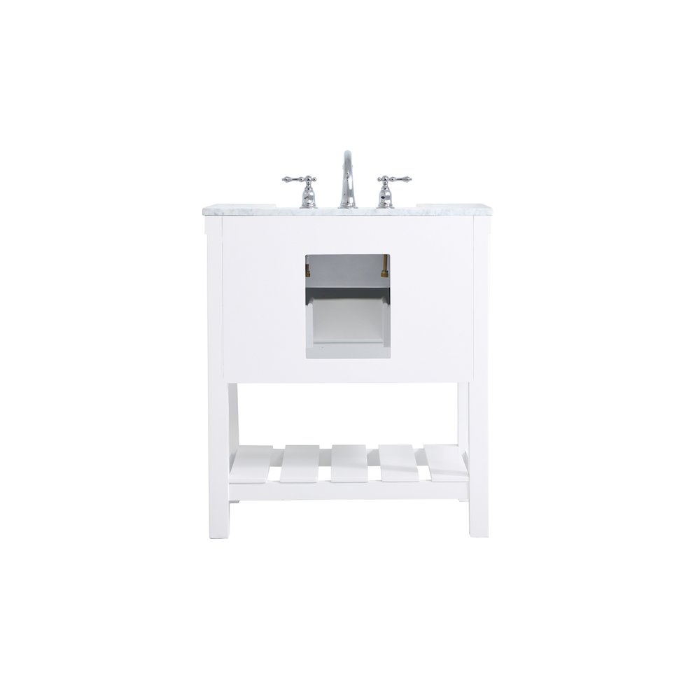 30 inch Single bathroom vanity in white