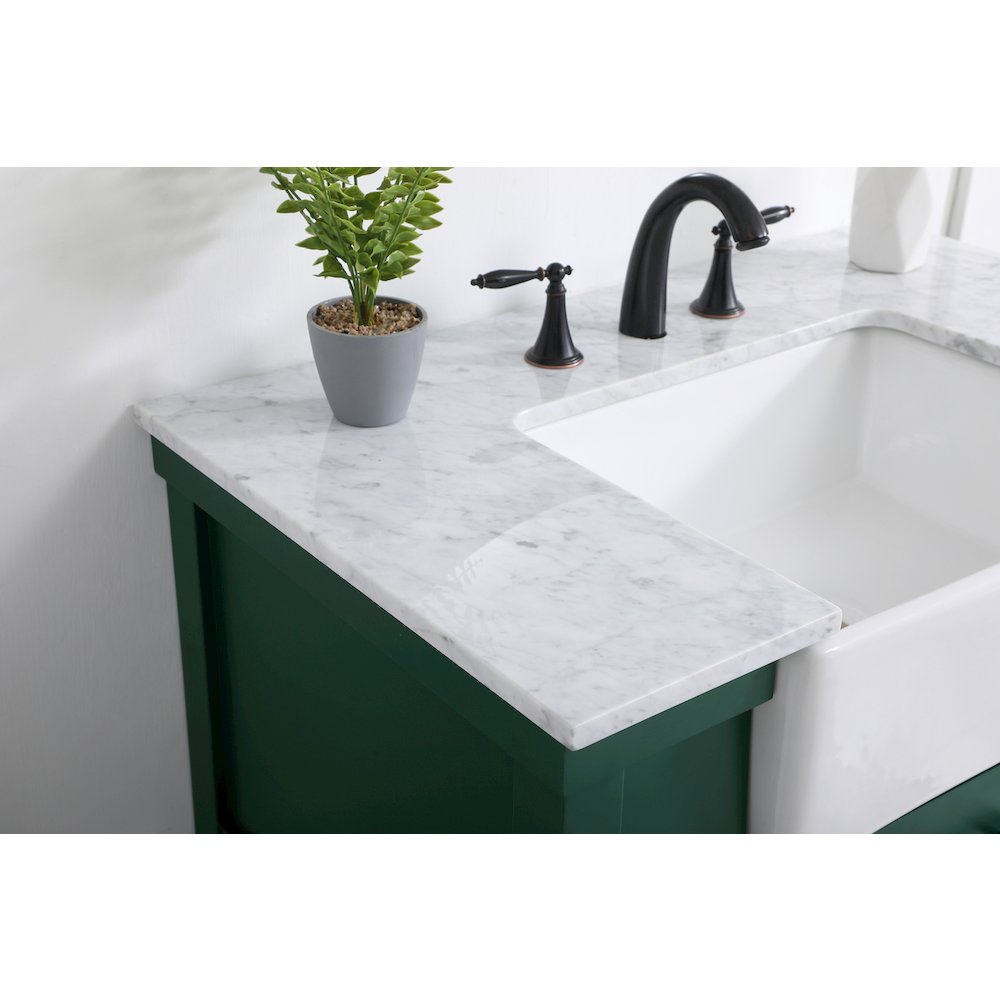 36 inch Single bathroom vanity in green