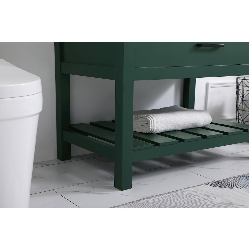 36 inch Single bathroom vanity in green