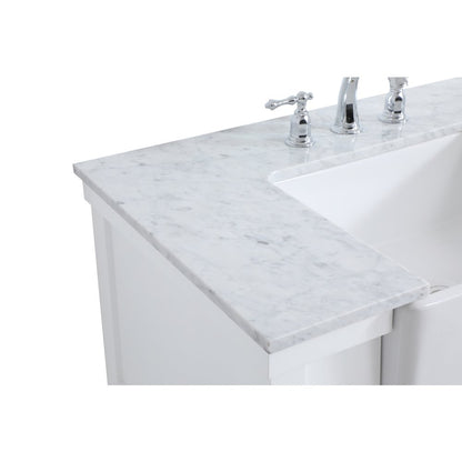36 inch Single bathroom vanity in white