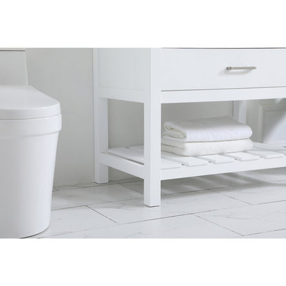 36 inch Single bathroom vanity in white