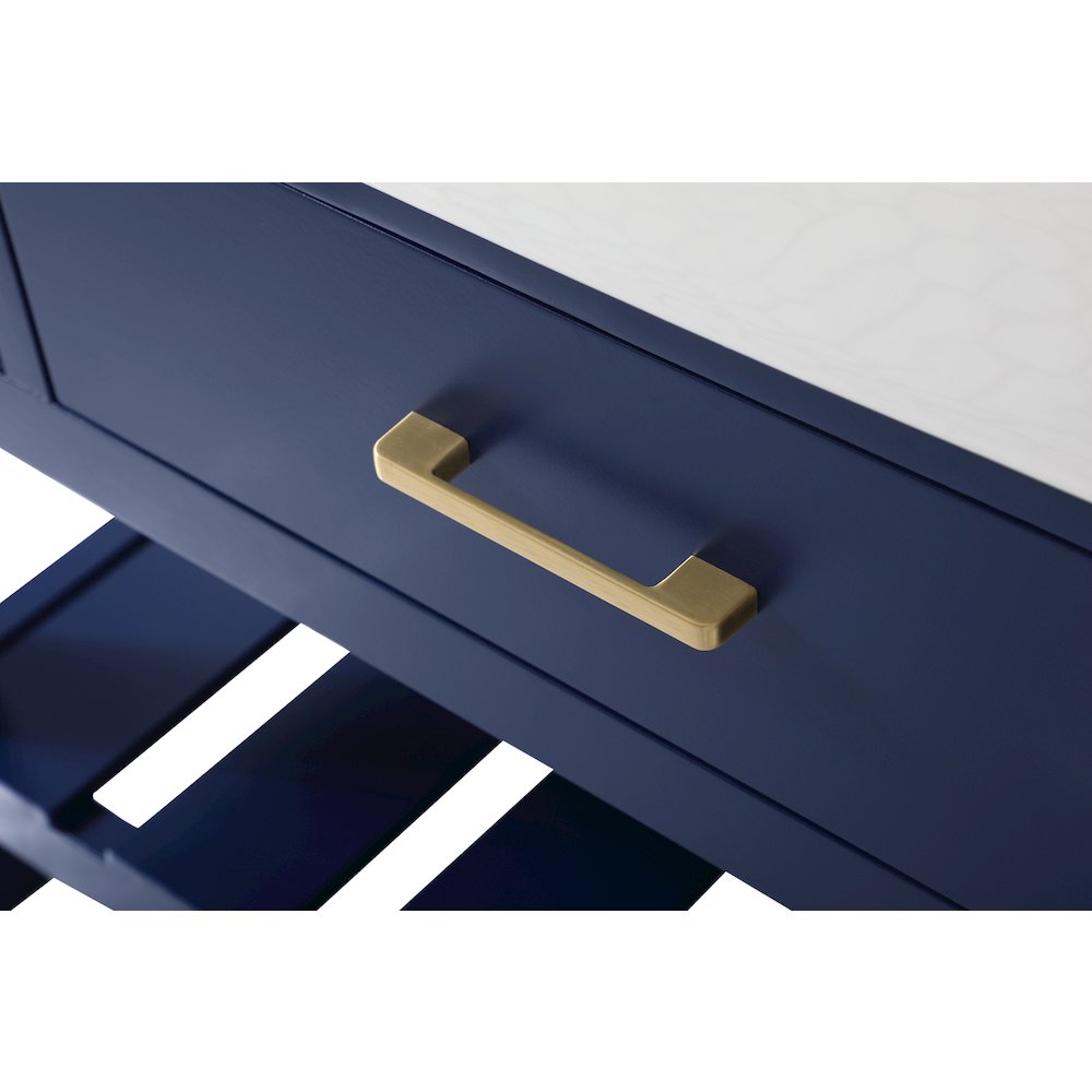 42 inch Single bathroom vanity in blue