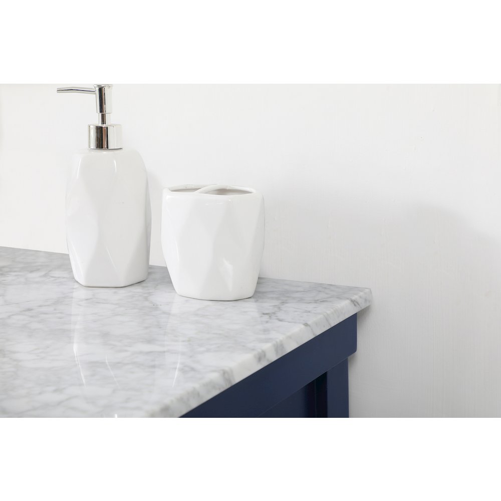 42 inch Single bathroom vanity in blue