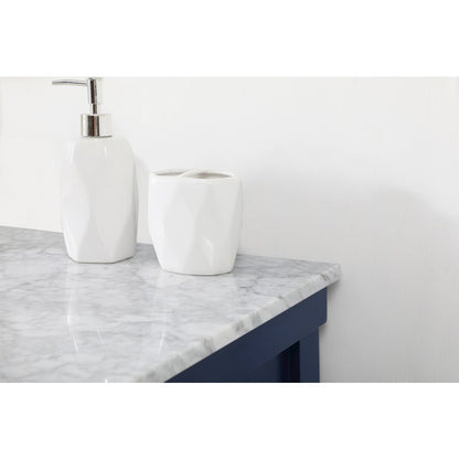 42 inch Single bathroom vanity in blue
