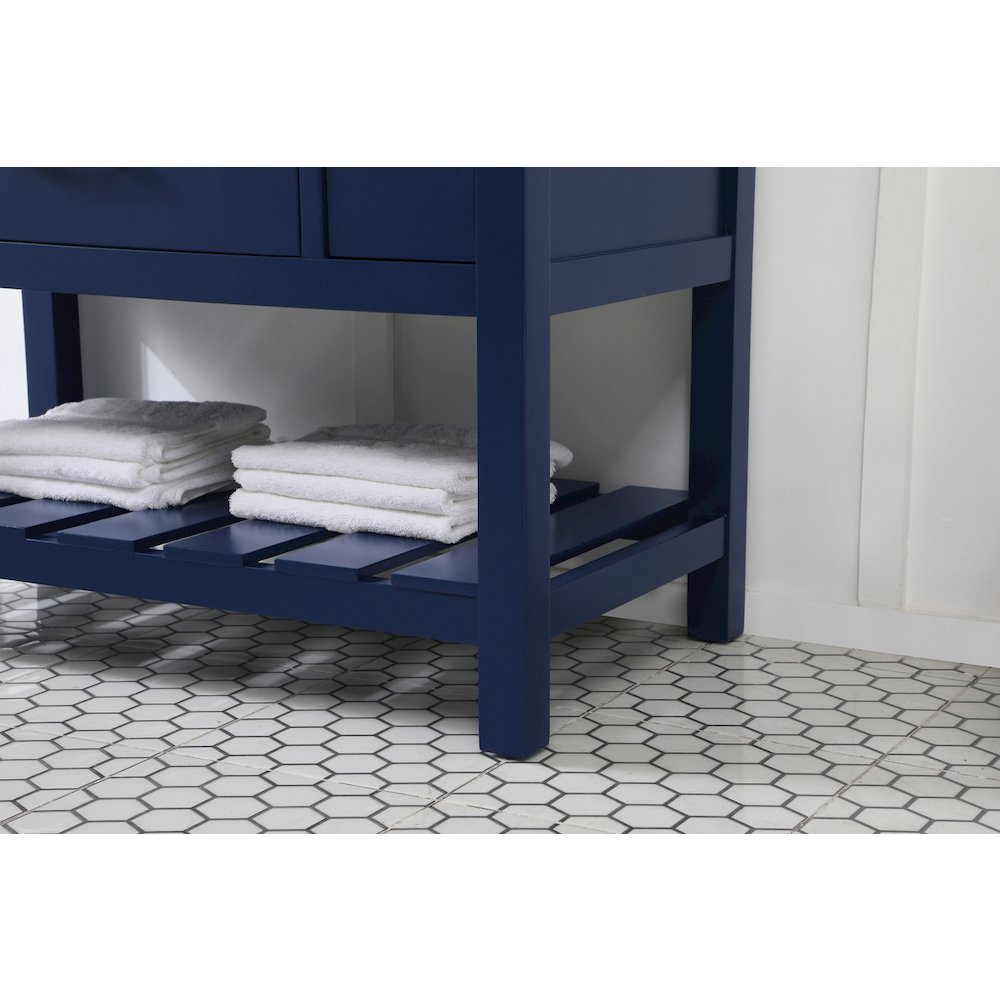 42 inch Single bathroom vanity in blue