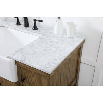 42 inch Single bathroom vanity in driftwood