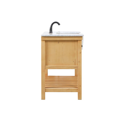 42 inch Single bathroom vanity in natural wood