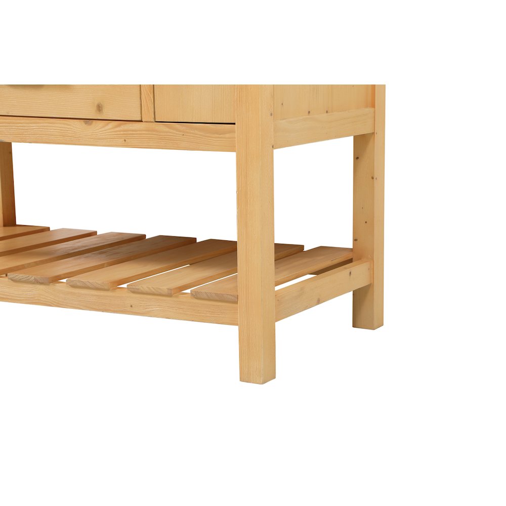 42 inch Single bathroom vanity in natural wood