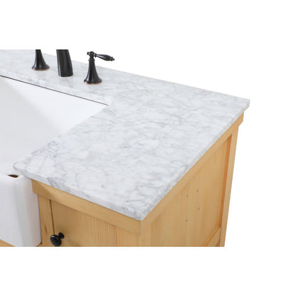 42 inch Single bathroom vanity in natural wood