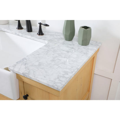 42 inch Single bathroom vanity in natural wood