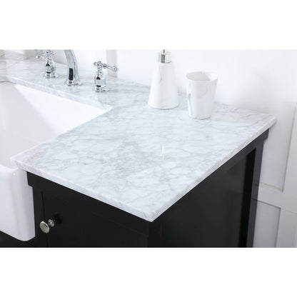 48 inch Single bathroom vanity in black