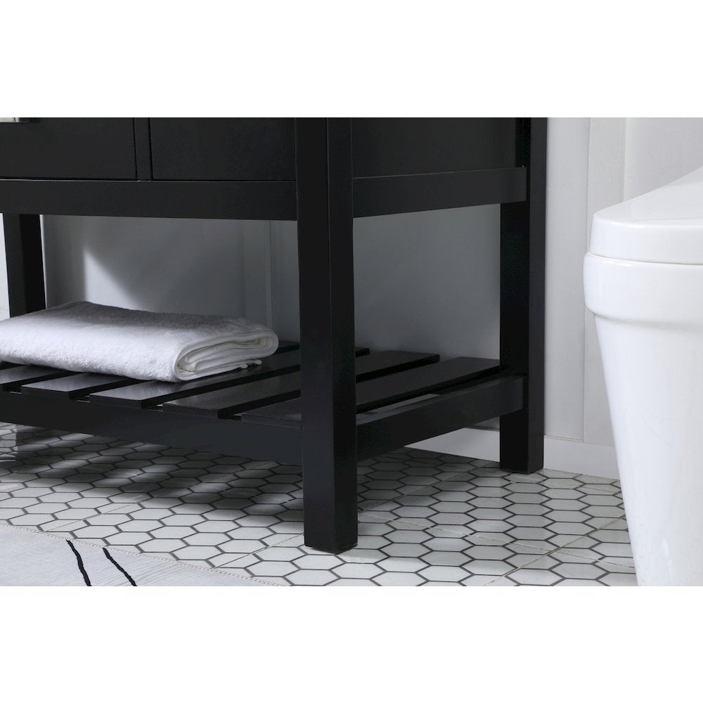 48 inch Single bathroom vanity in black