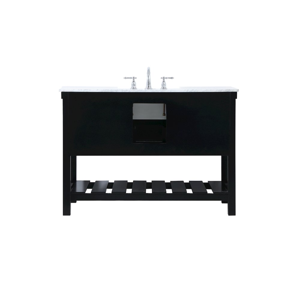 48 inch Single bathroom vanity in black
