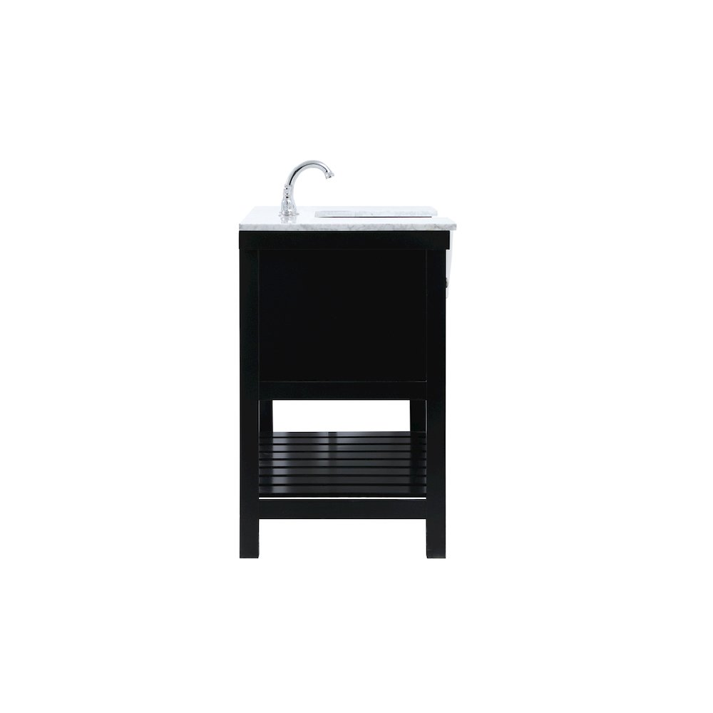 48 inch Single bathroom vanity in black