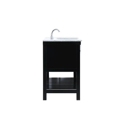 48 inch Single bathroom vanity in black