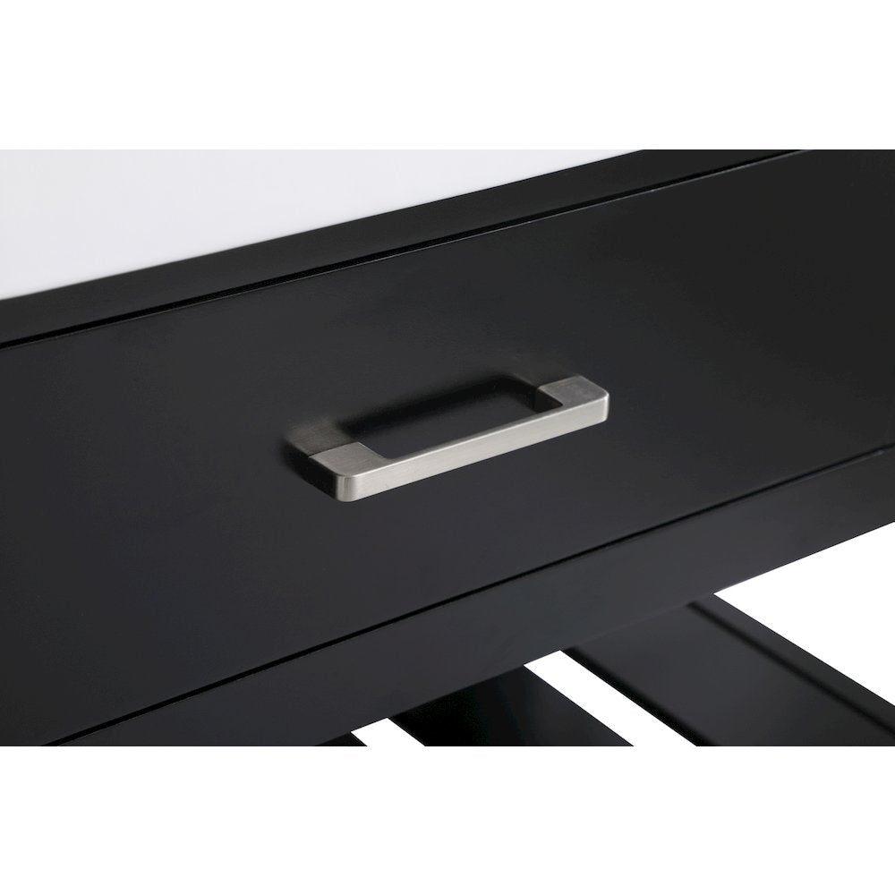 48 inch Single bathroom vanity in black