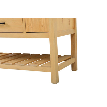 48 inch Single bathroom vanity in natural wood