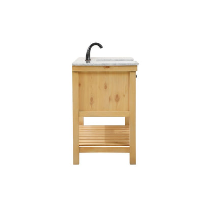 48 inch Single bathroom vanity in natural wood