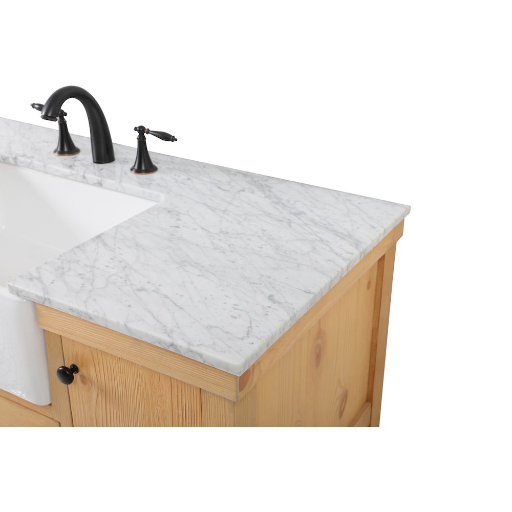 48 inch Single bathroom vanity in natural wood
